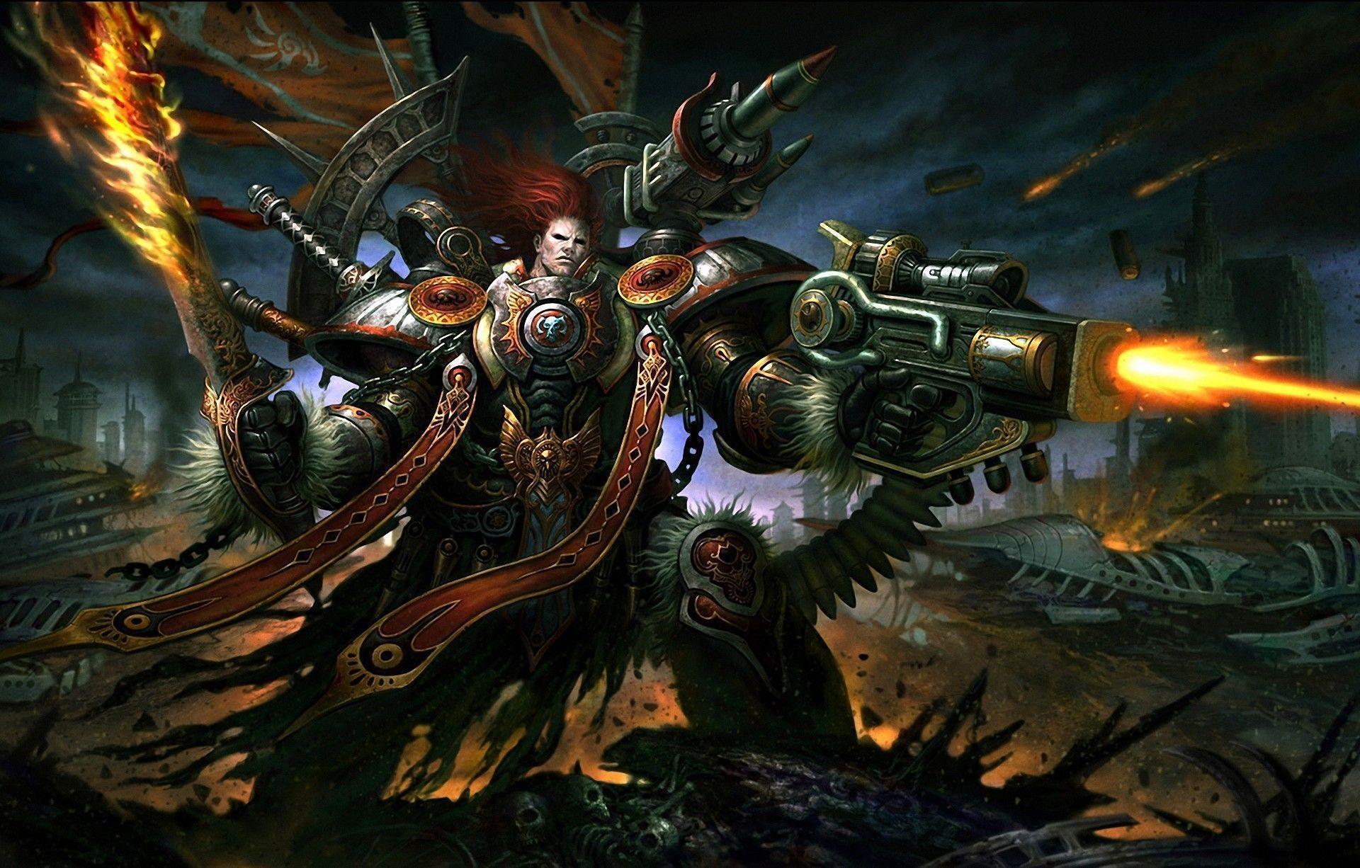Warhammer 40000 Warriors Assault Rifle Armor Games Warrior Sci Fi