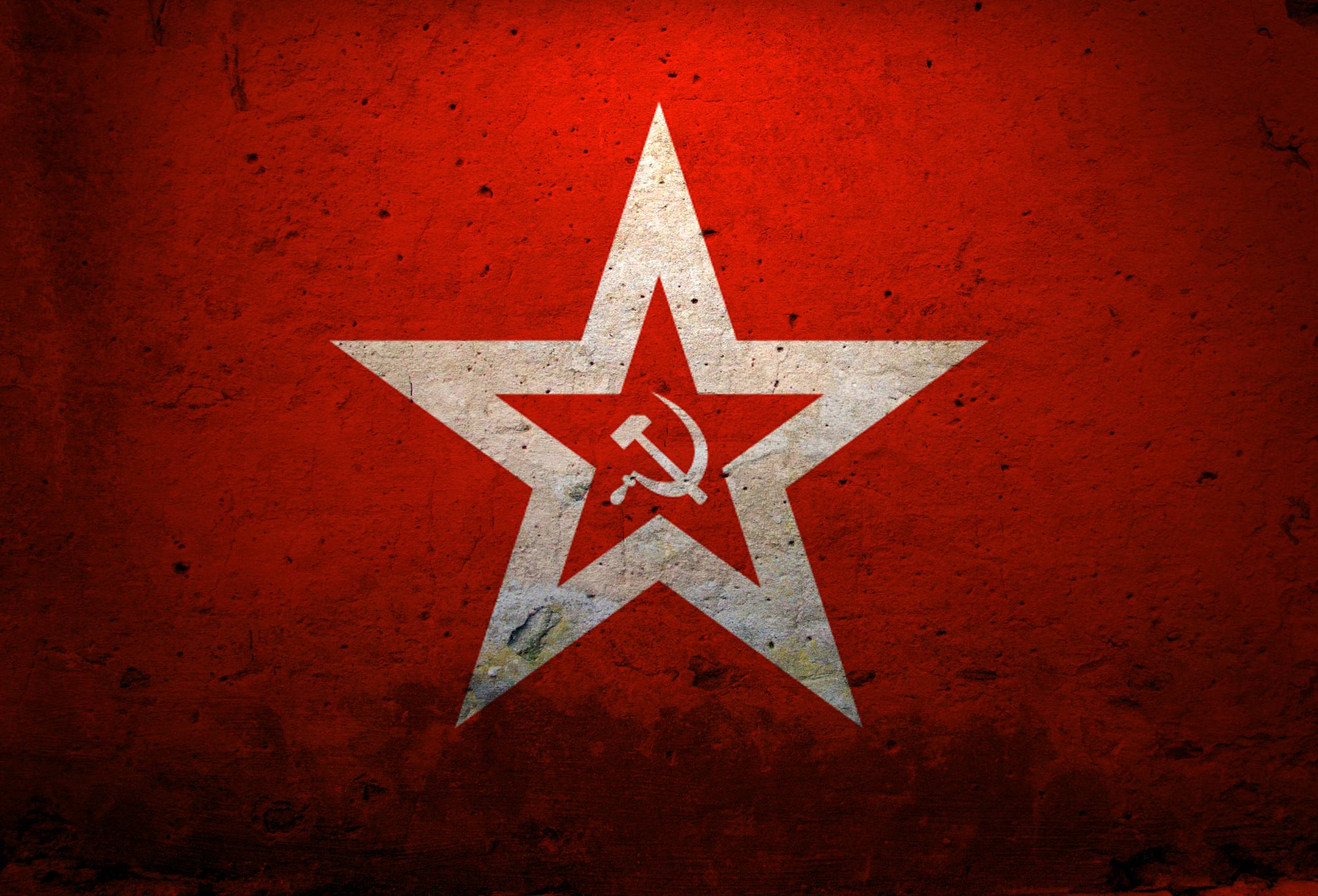 Wallpaper cyborg, the hammer and sickle, coat, red, soviet union