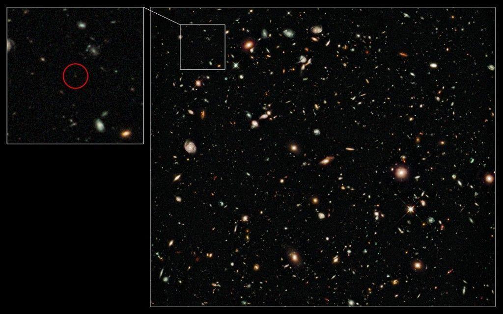 Infrared Hubble Ultra Deep Field 2009. Slugger O&;