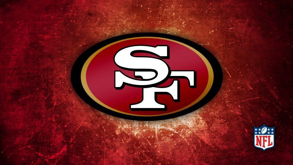 San Francisco 49ers logo background 7709/ Wallpaper high quality