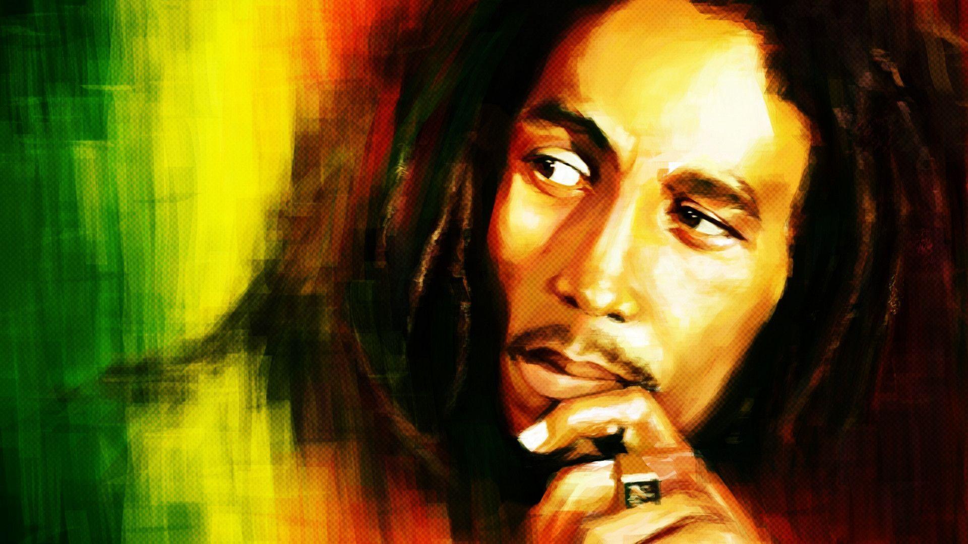 Bob Marley Portrait HD Wallpaper