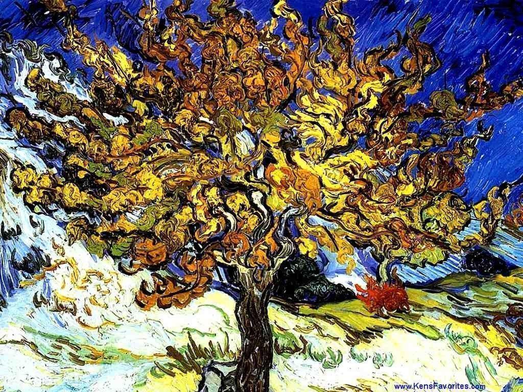 Van Gogh The Mulberry Tree Wallpaper Wallpaper 14663