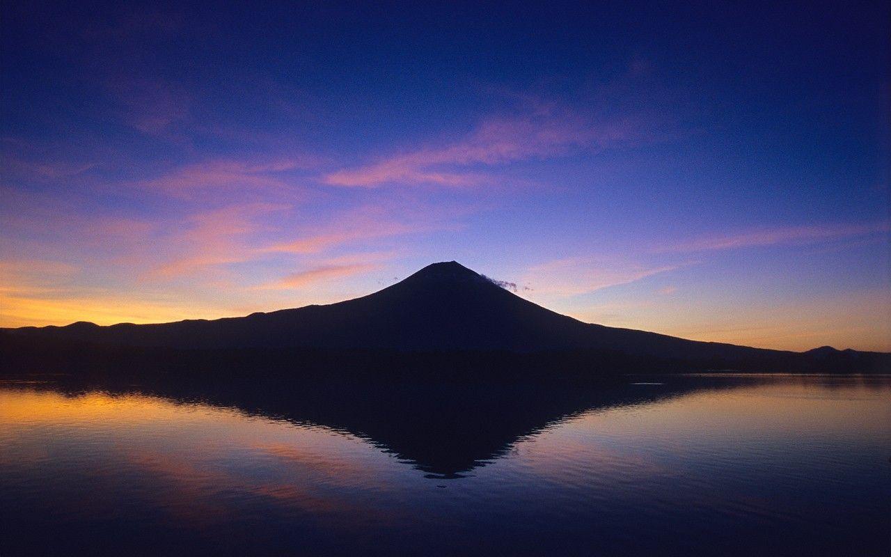 Mount Fuji Japan Sunset Travel photo and wallpaper
