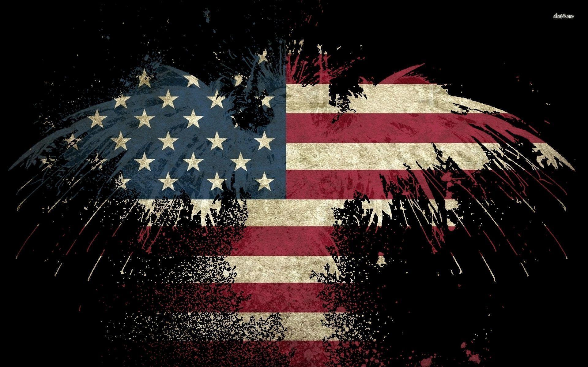 Eagle USA flag wallpaper Art wallpaper - #