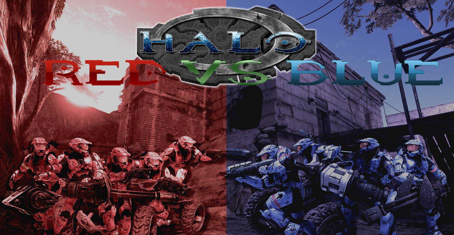 Halo Red vs Blue Wallpaper. Game Wallpaper HD