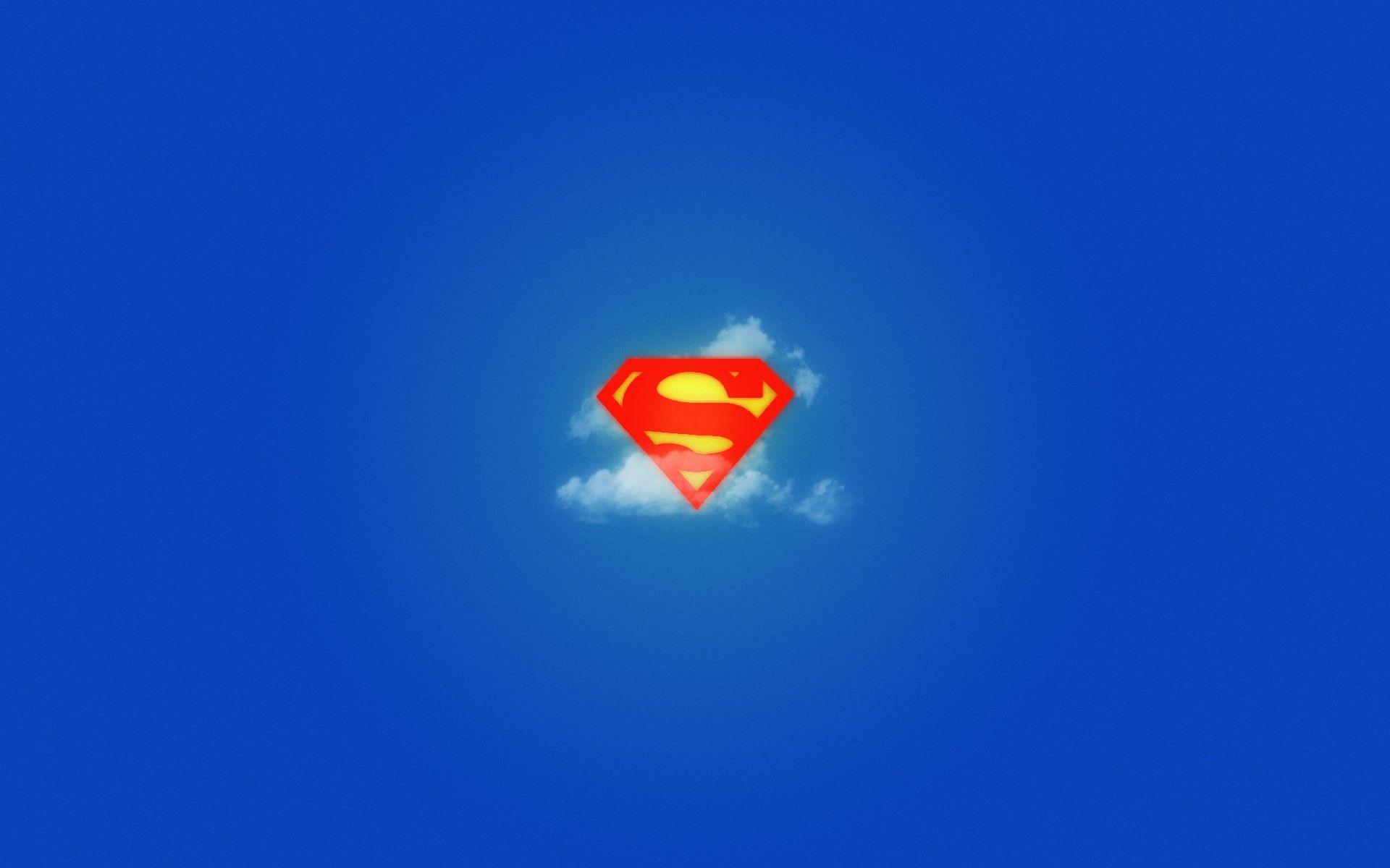 Superman Logo in the clouds Wallpaper, Fantasy HD