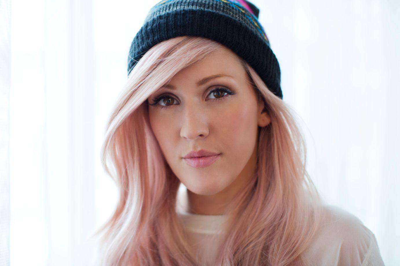 Ellie Goulding Pink Hair HD Wallpaper