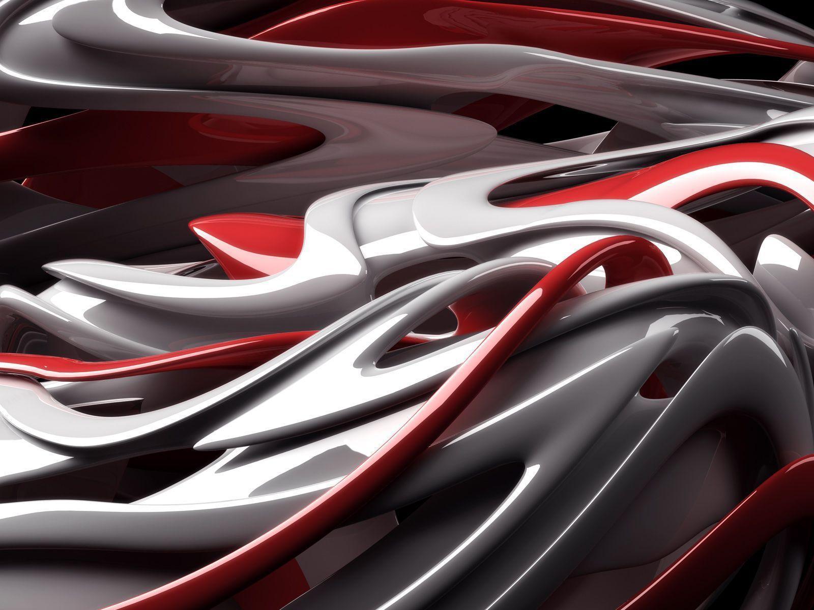 Abstract Art Black And White Red Wallpaper 2014 HD