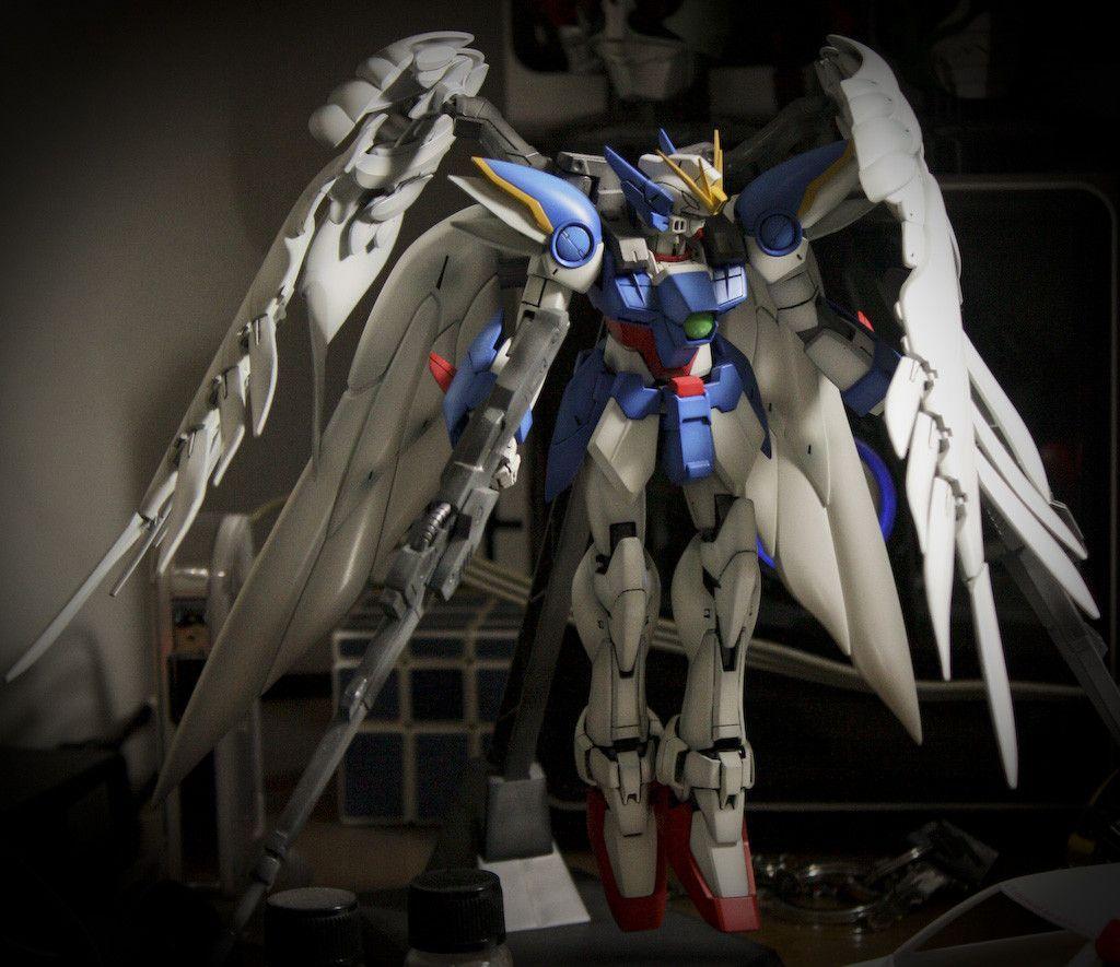 MG 1 100 Wing Gundam Zero Custom: Modeled By Stephanus Harjanto