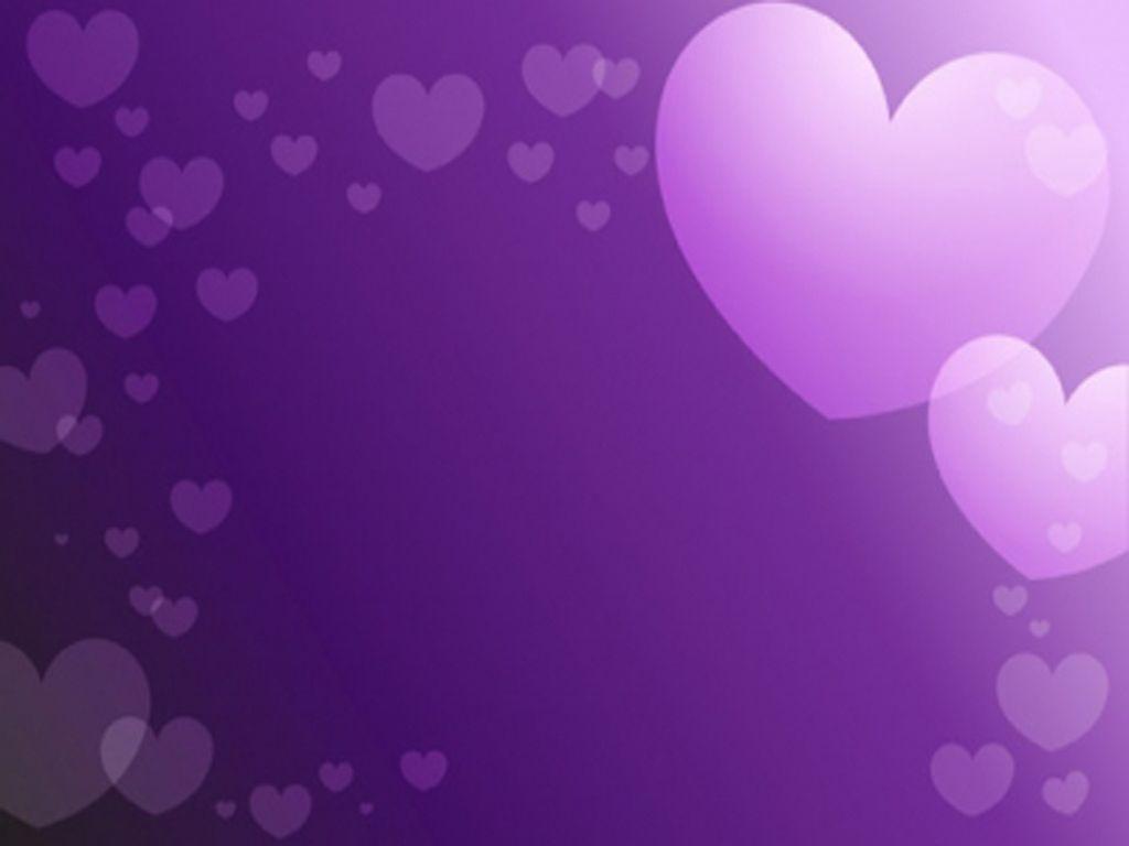 Wallpaper For > Wallpaper Background Violet Heart