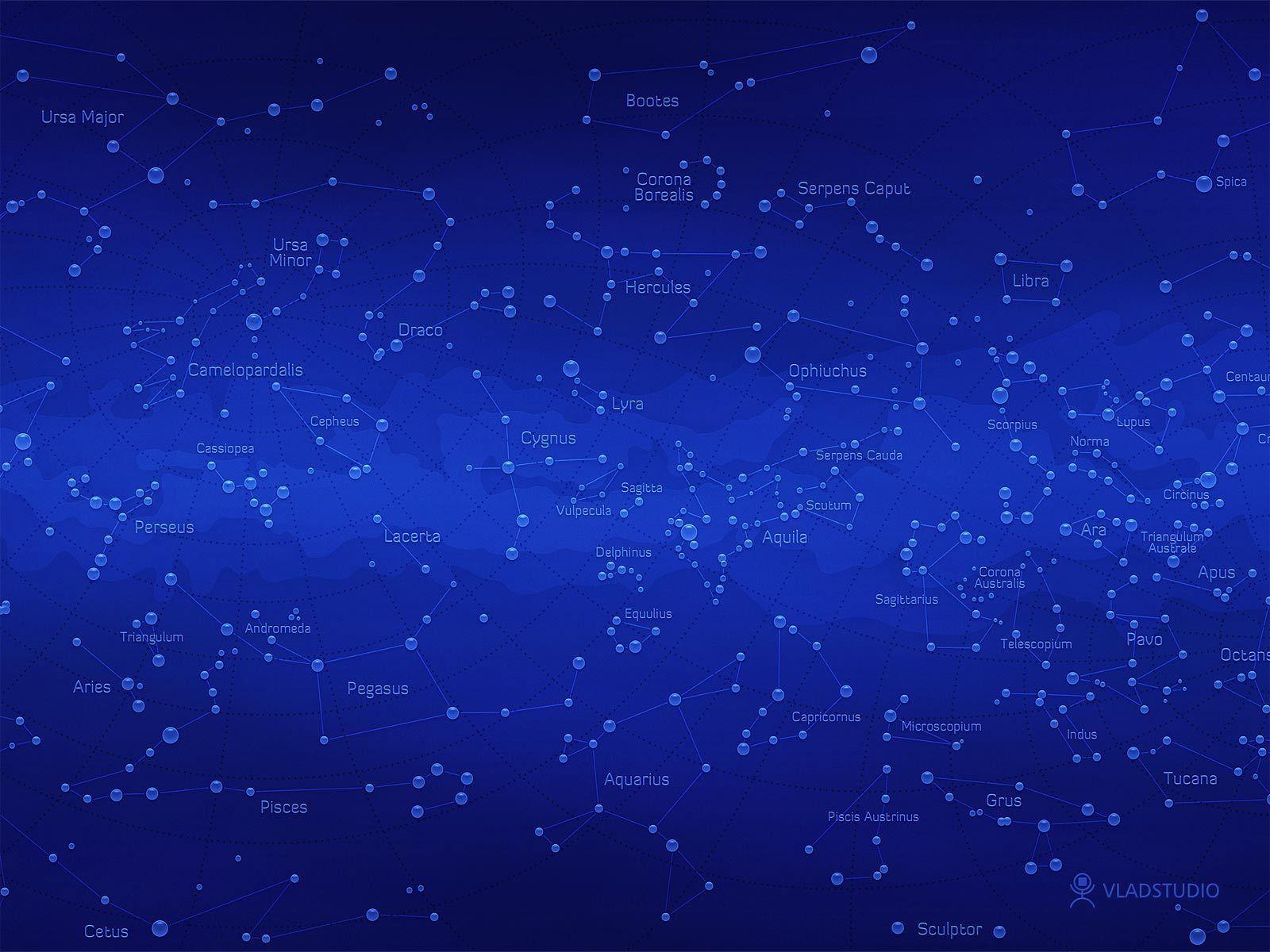 Constellation Map Wallpaper Image & Picture