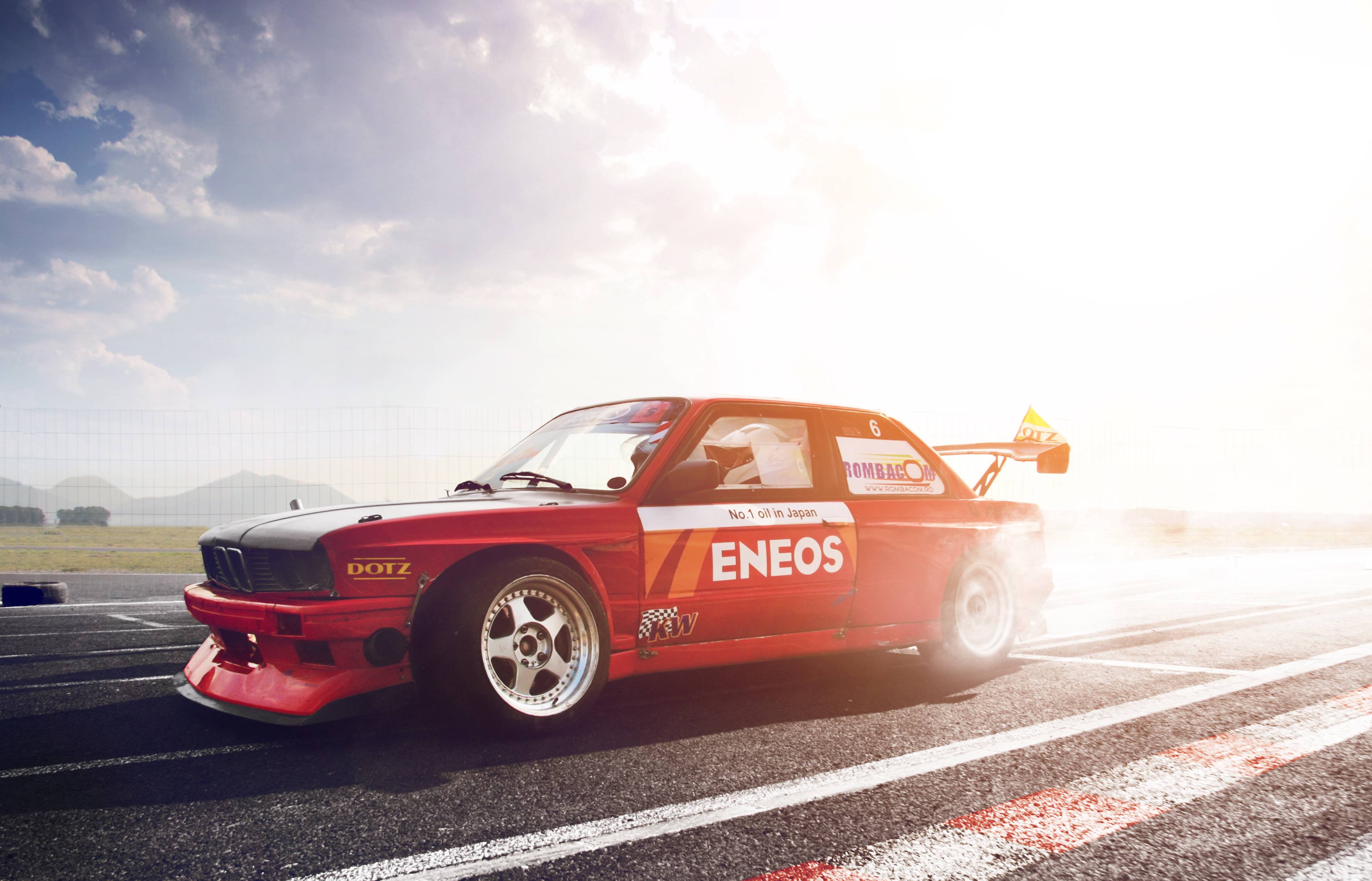 Wallpaper bmw, e30. drift, tuning, red, turbo, bmw, 3 series, red