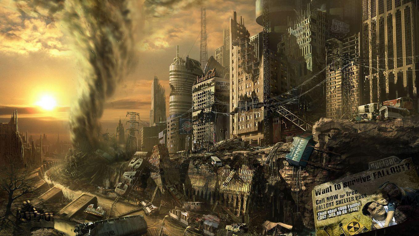 image For > Ruined City Wallpaper