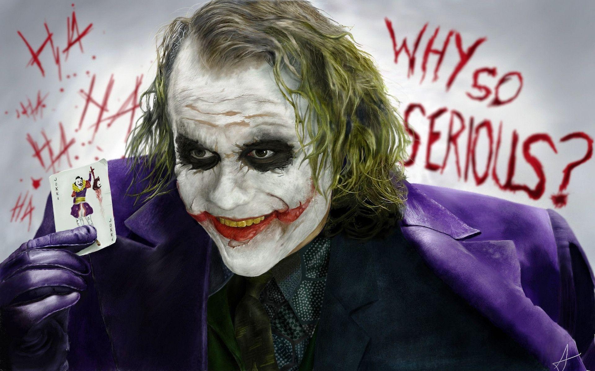 Wallpaper Joker Heath Ledger Smiling Joker Wallpaper HD Free