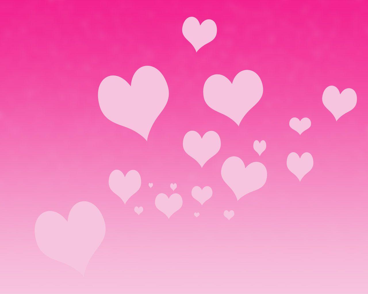 Wallpaper For > Background Pink Hearts