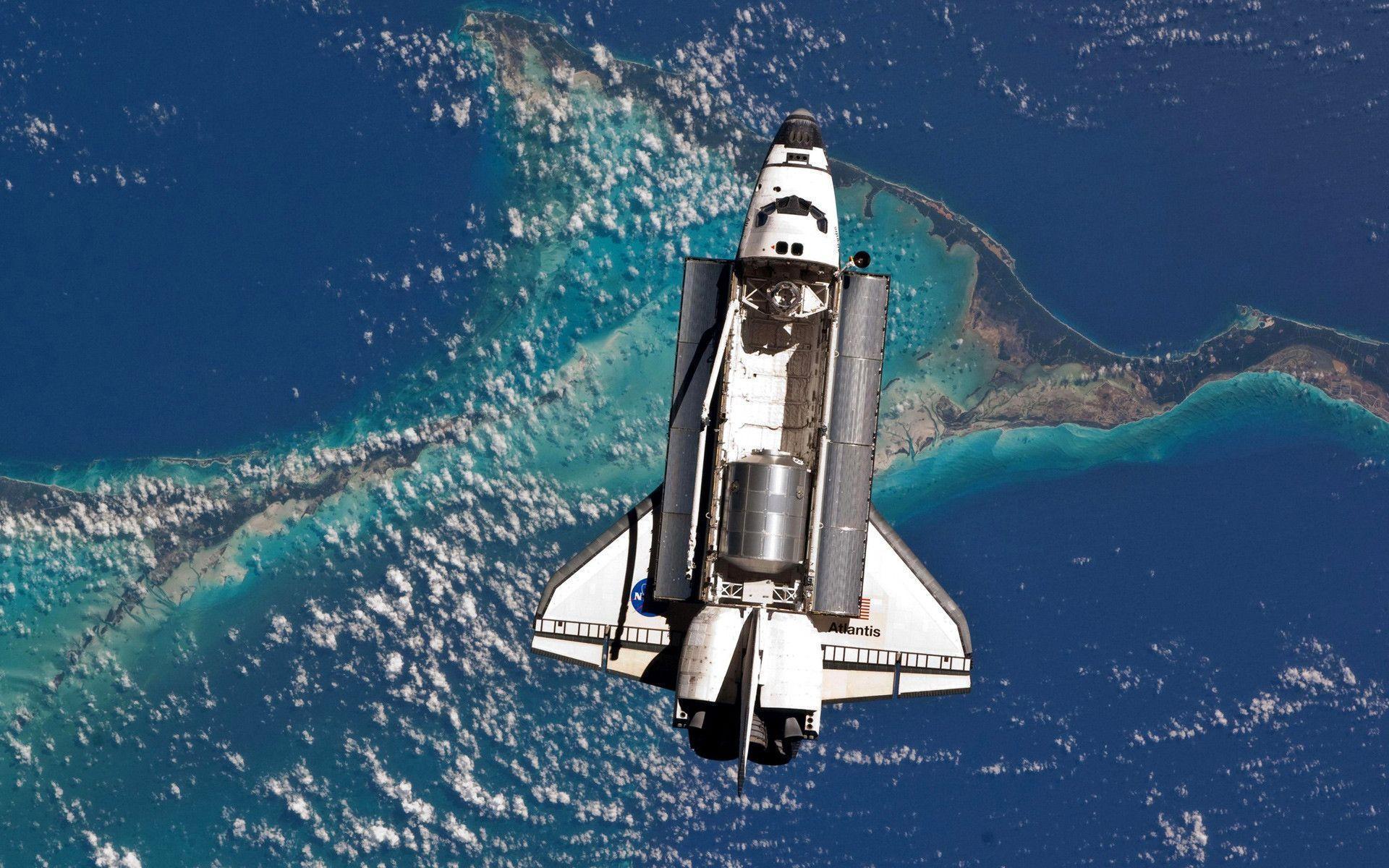 Atlantis Space Shuttle Orbit HD Wallpaper Definition