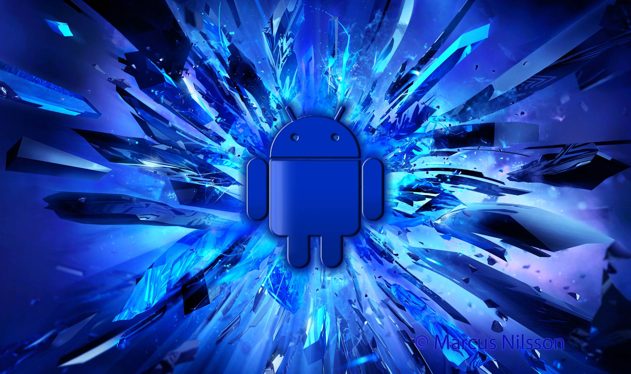 Android Wallpaper Blue Cc Android 5