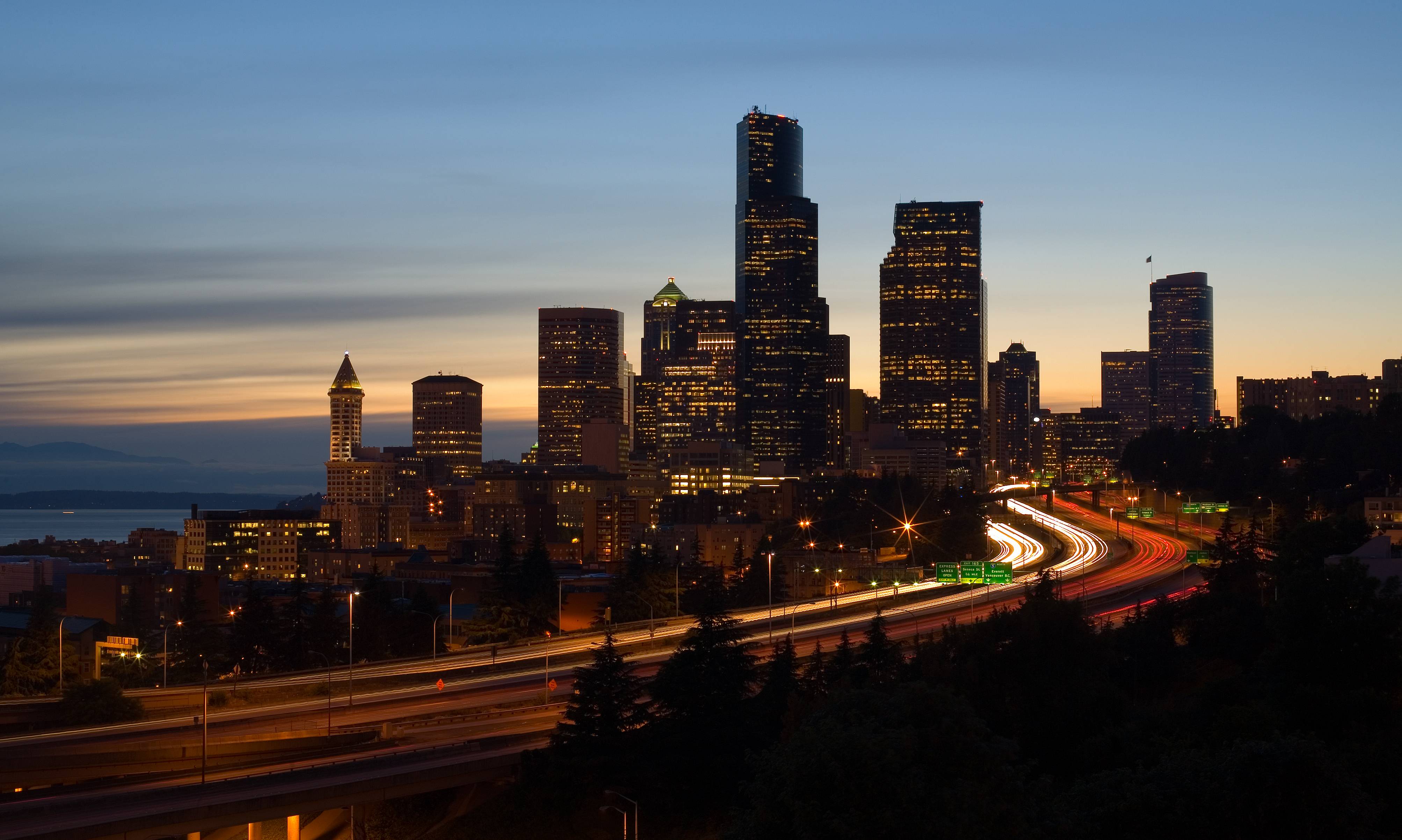 seattle skyline wallpaper