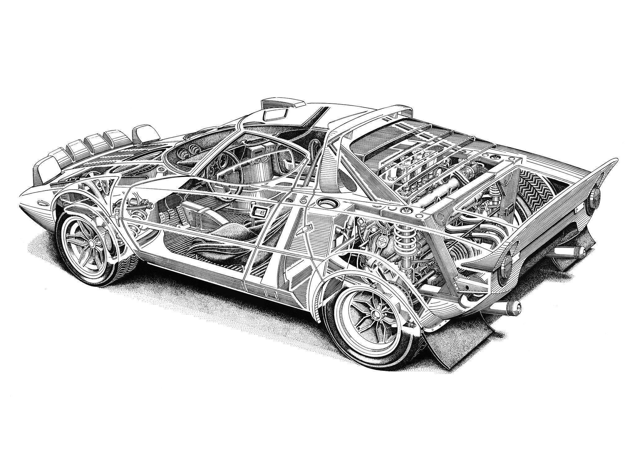 Lancia Stratos Group 4 Race Racing Interior Engine G