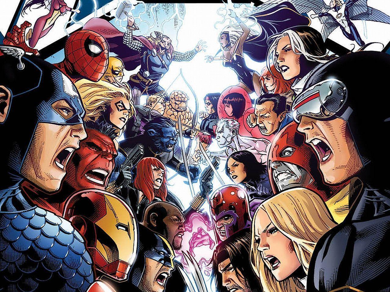 Wallpaper For > Avengers Vs X Men Wallpaper