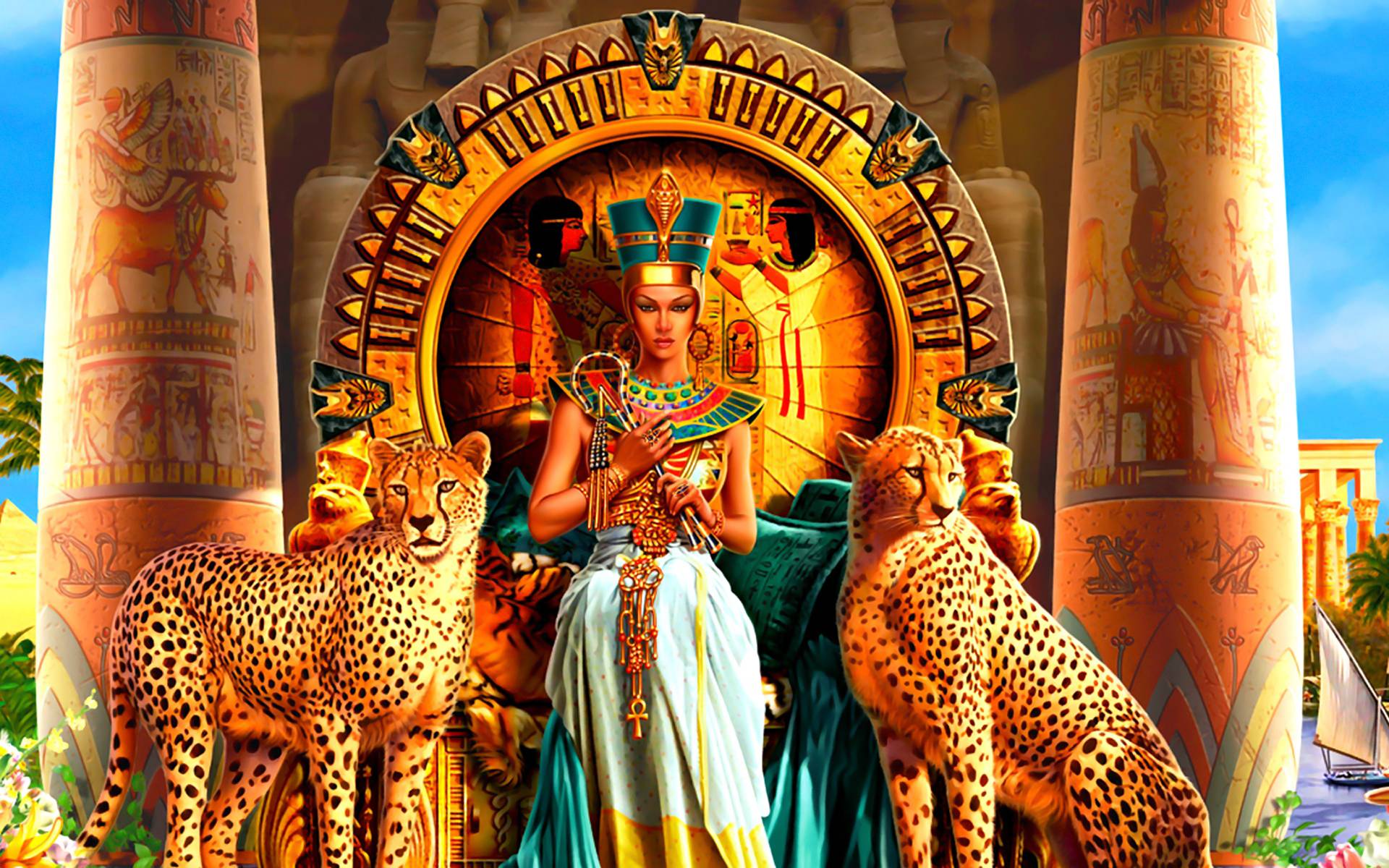 Pix For > Black Egyptian Queen Art