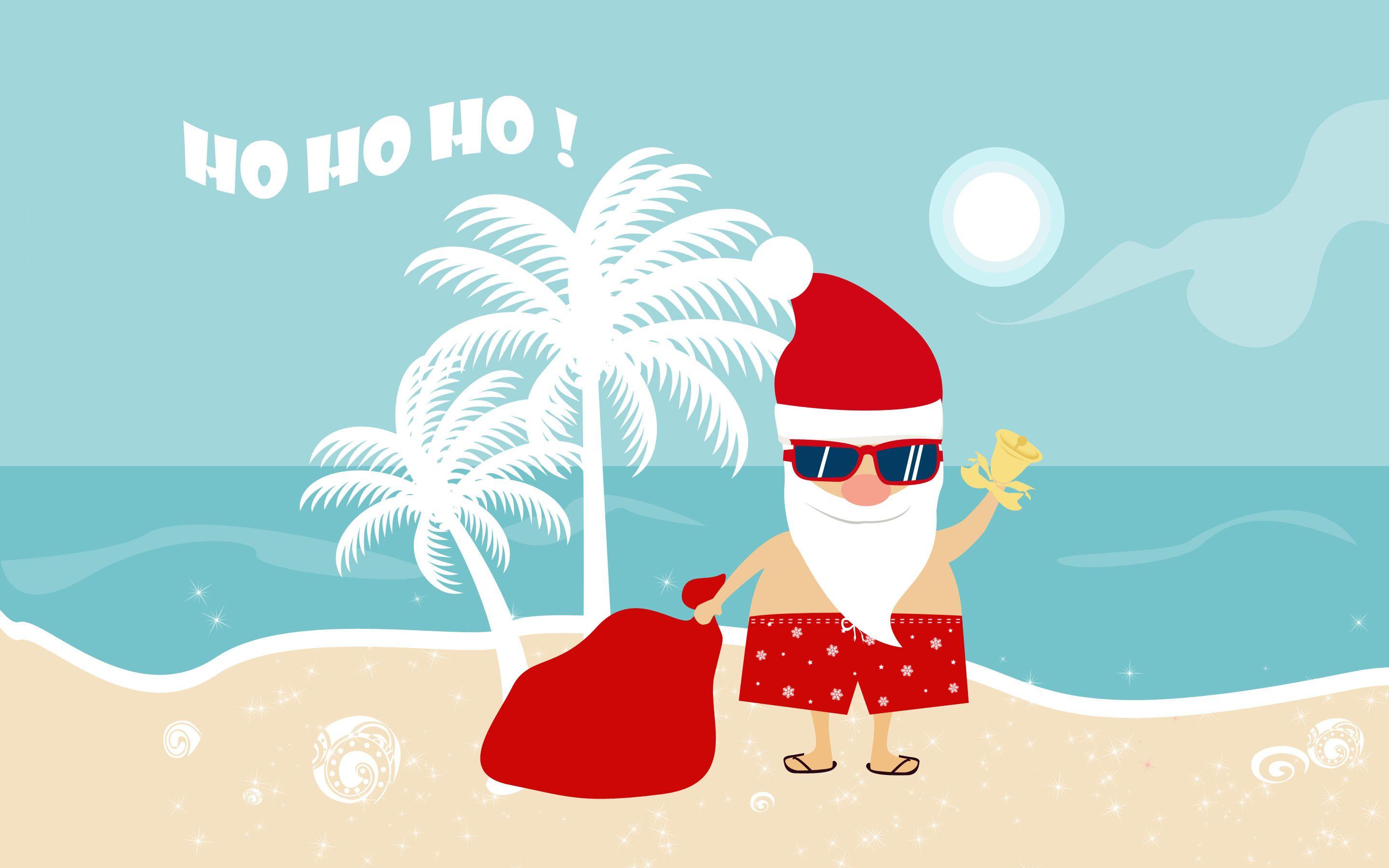 free clipart santa beach - photo #34