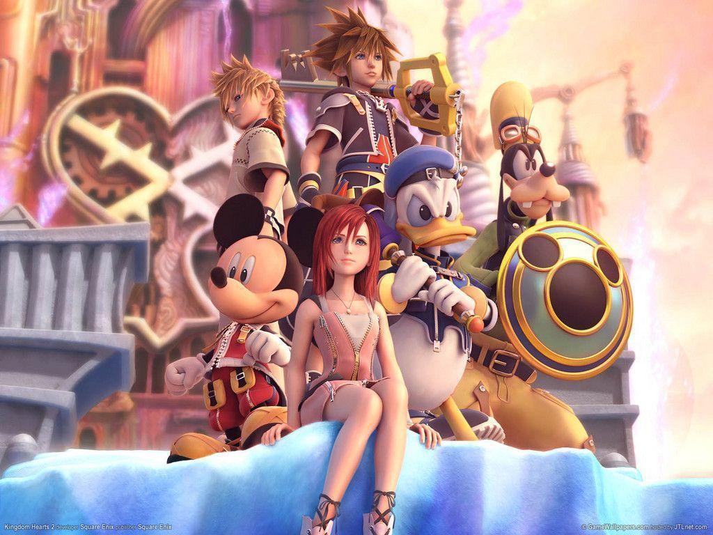kh2 charicters Hearts 2 Wallpaper