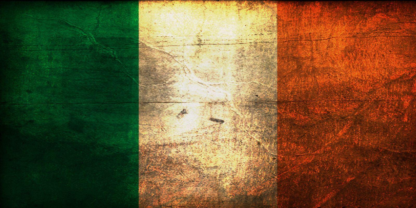 Ireland Grunge Flag Wallpaper, iPhone Wallpaper, Facebook Cover