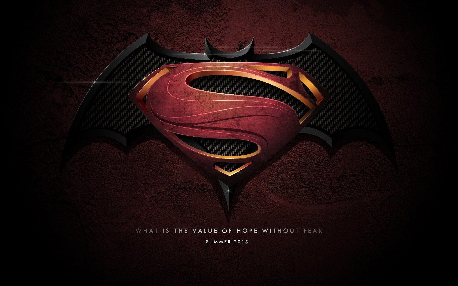 superman and batman logo wallpaper 4398 - Image And Wallpaper