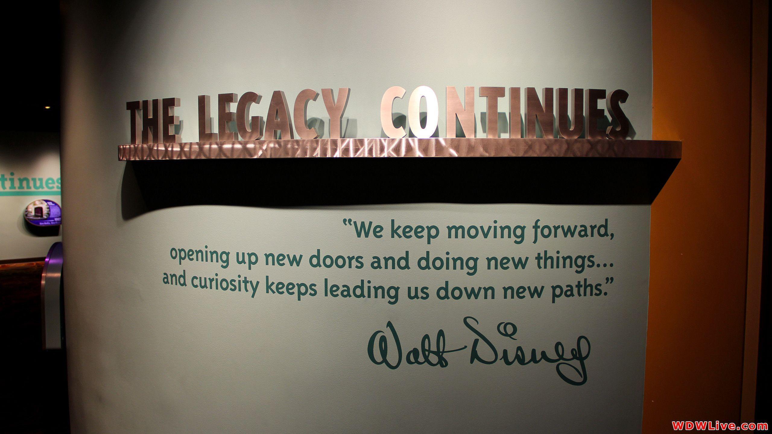 Walt Disney Man&;s Dream: "We keep moving forward, opening up