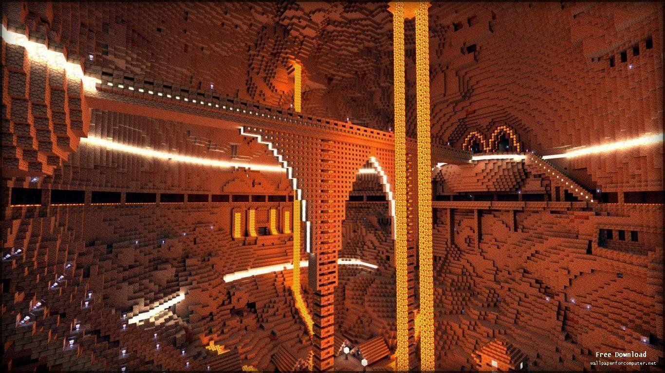 Mount Mordor Minecraft Wallpaper 1080p View
