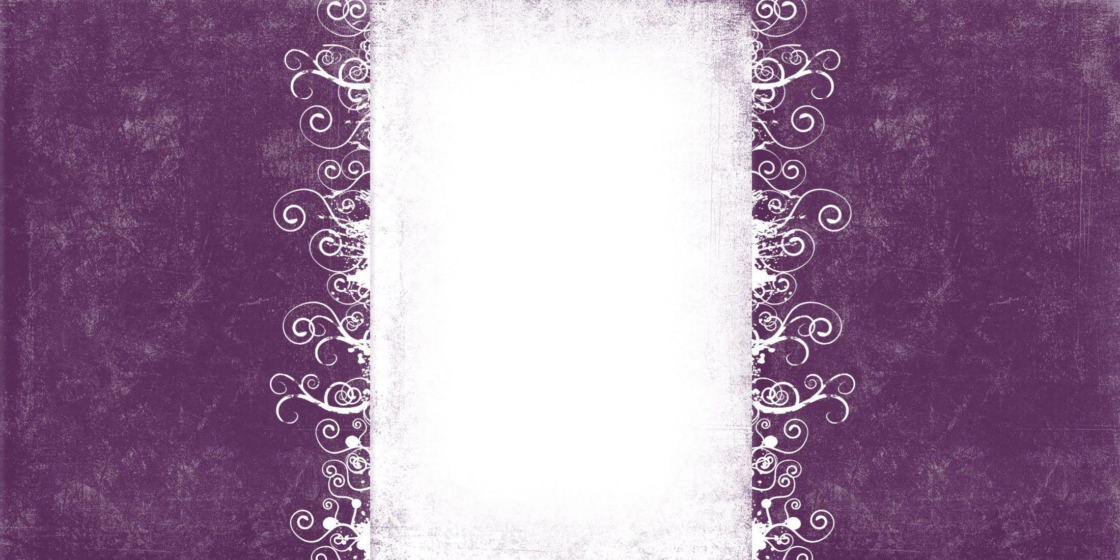 Purple Swirls Border Image & Picture