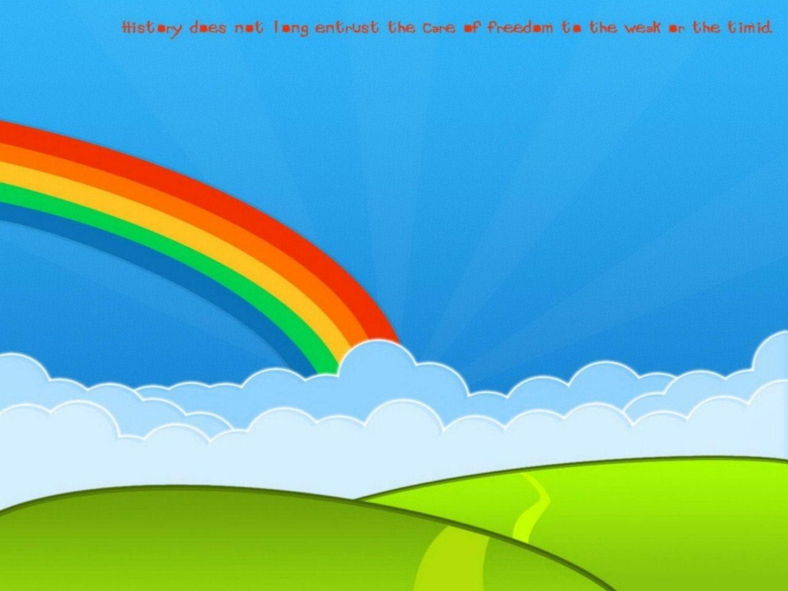 Happy Linux Desktop Free Linux Rainbow Wallpaper