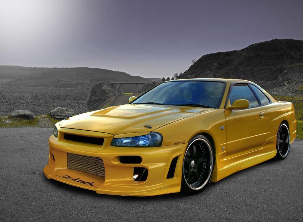 Nissan Skyline Gtr R34 Yellow Wallpaper Pics 1024x751 82481
