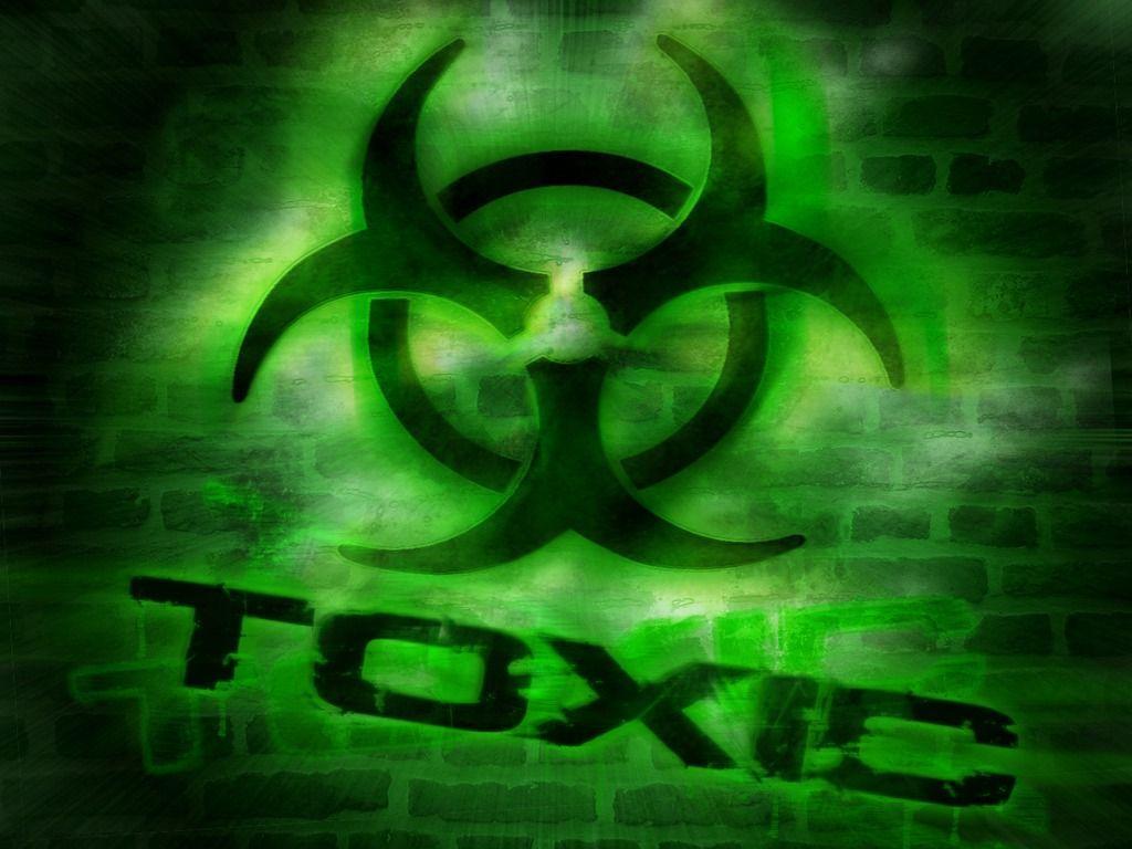 Pin Toxic Wallpaper Of A Black Sign And Green Background 1024x576