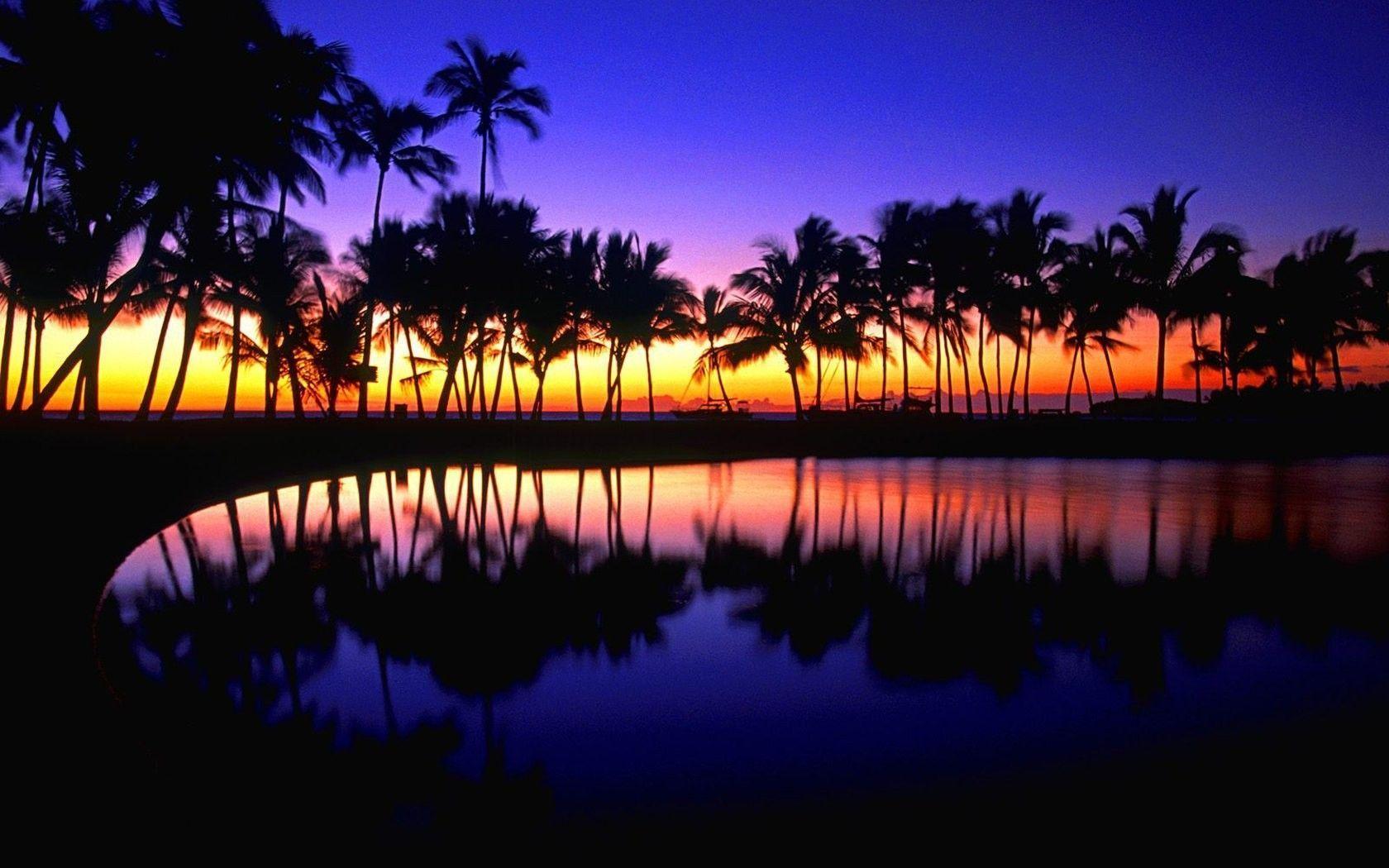 Hawaiian Sunset Wallpaper HD