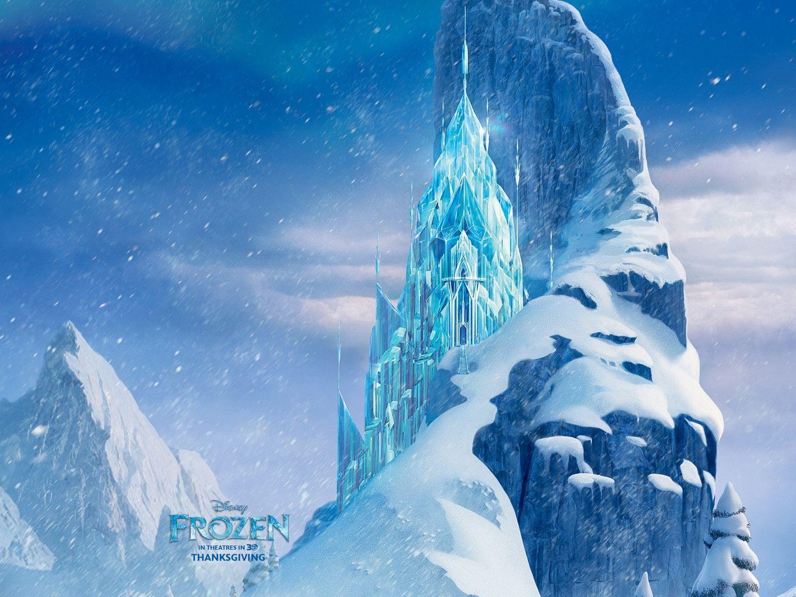 Icecastle Disney Frozen Movie HD Wallpaper