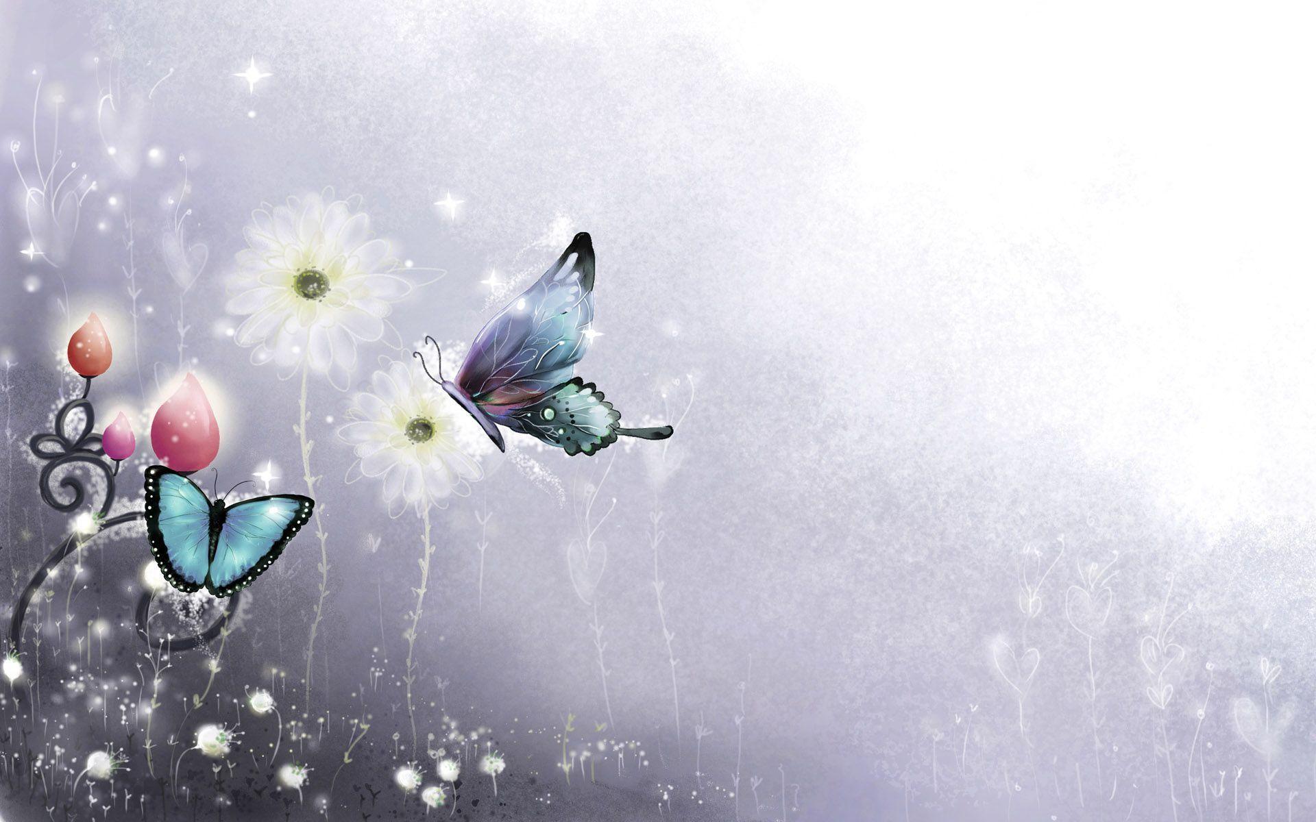 Animation Background Wallpaper Butterfly Abstract Wallpaper