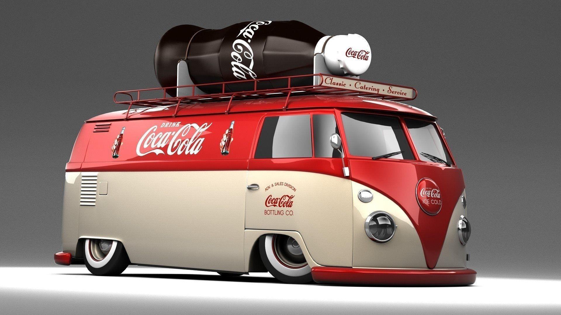 Coca Cola Volkswagen HD Background & Logo Wallpaper