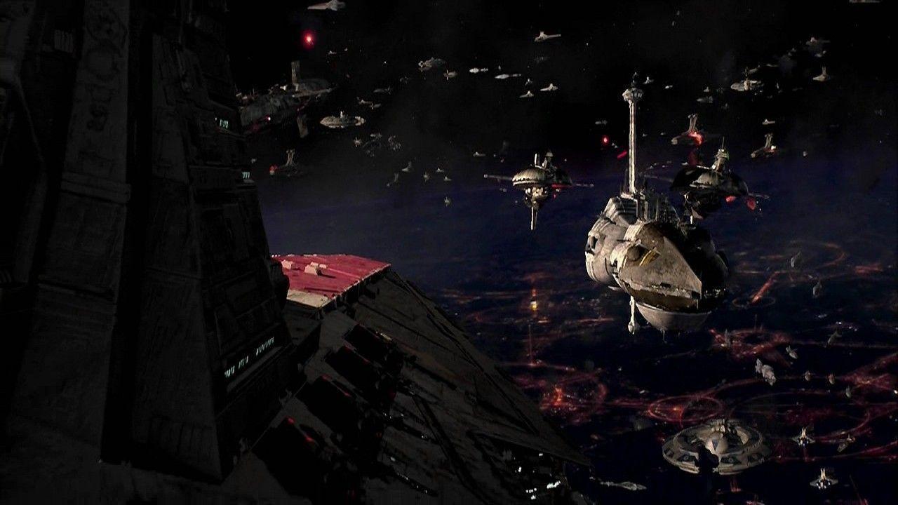 image For > Star Wars Space Battle Wallpaper
