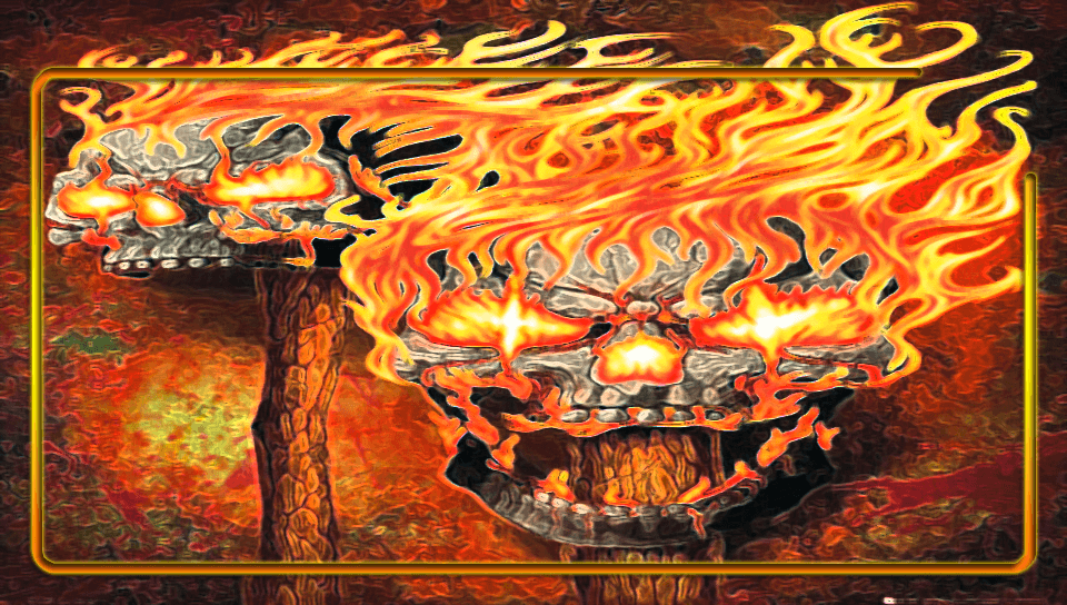 Flaming Skulls PS Vita Wallpaper PS Vita Themes and Wallpaper