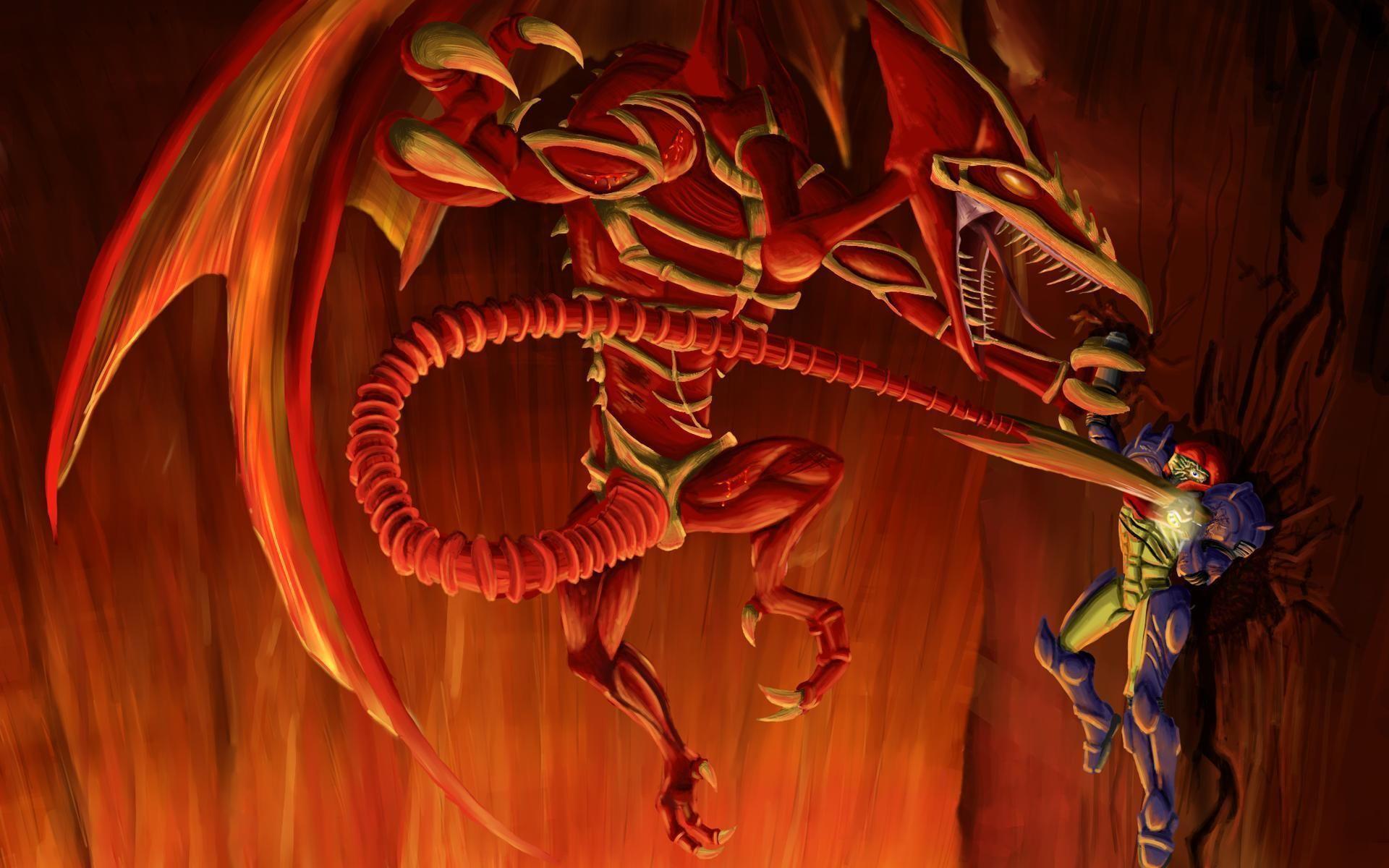 Download Metroid Dragons Wallpaper 1920x1200