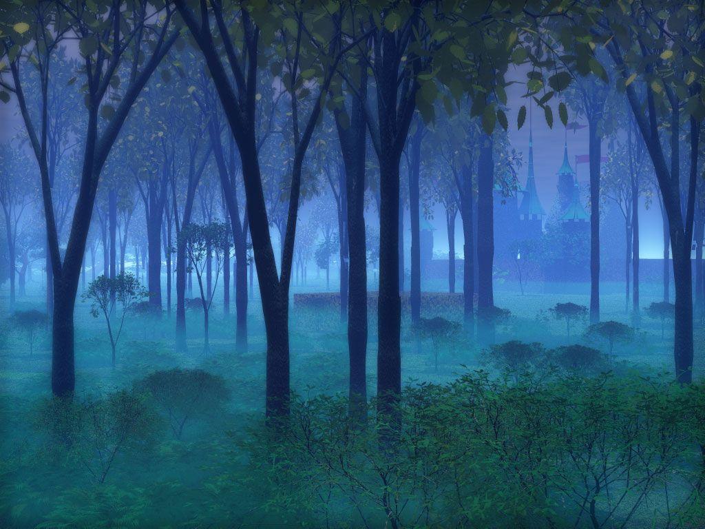 image For > Dark Enchanted Forest Background