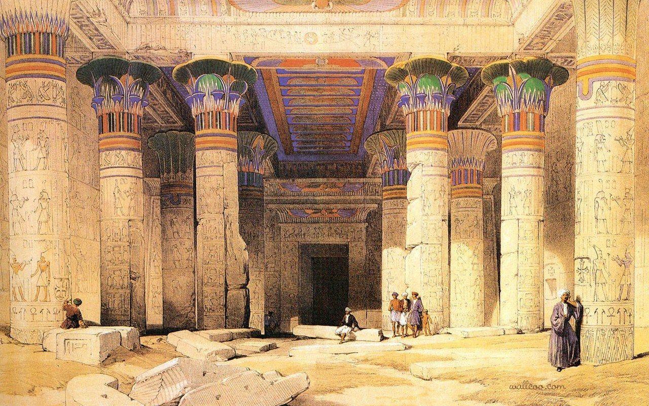David Roberts Paintings, The Ancient Egyptian civilization