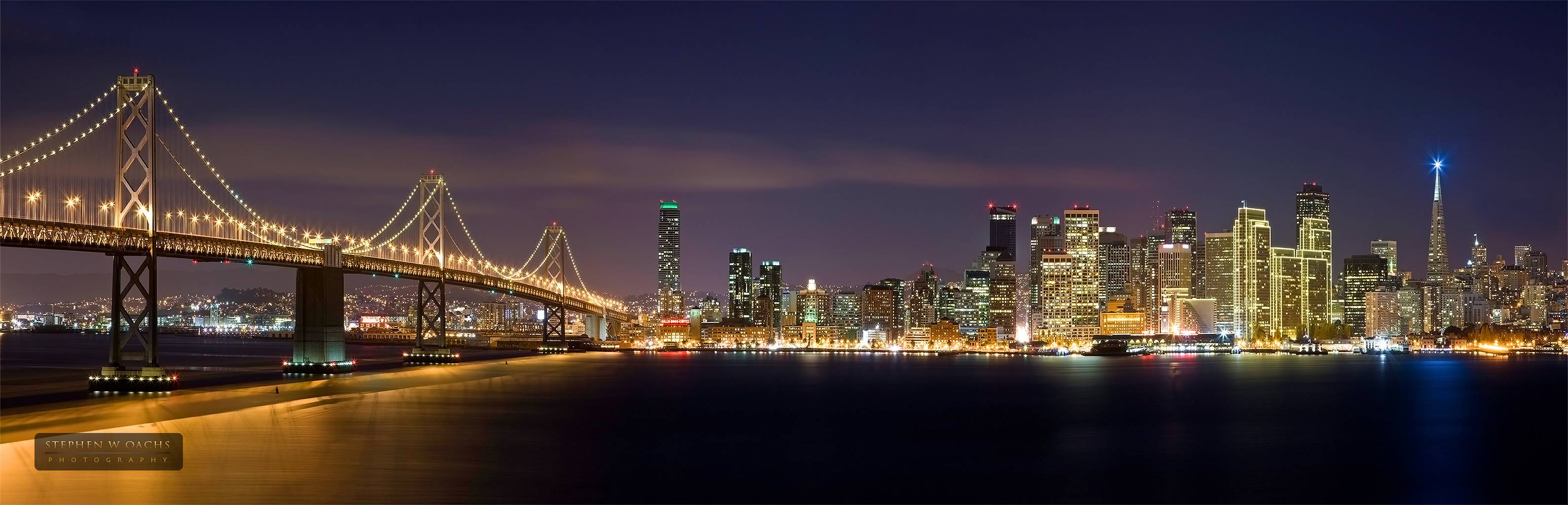 San Francisco Skyline Wallpaper at Night City