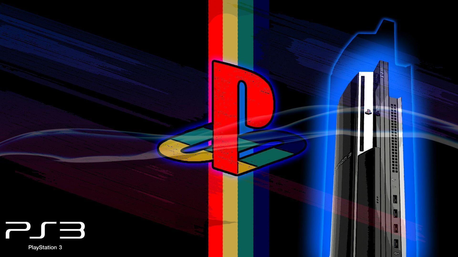 PS Logo and PS3 Wallpaper