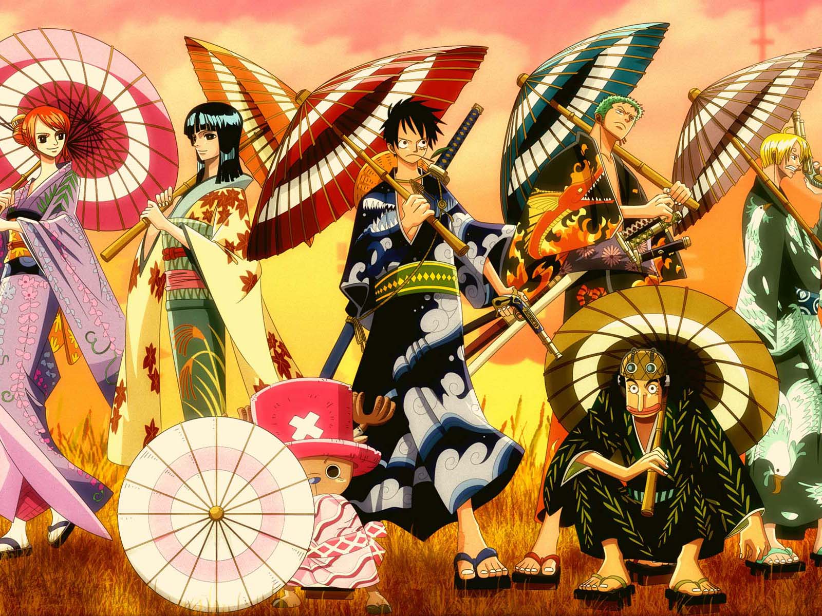 One Piece free wallpaper Hat Crew Samurais Wallpaper