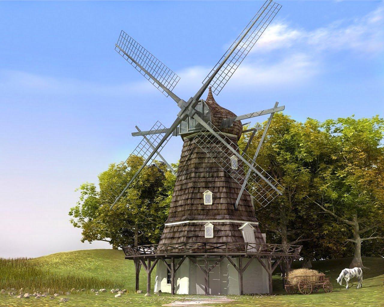 WALLPAPER: Windmill Wallpaper