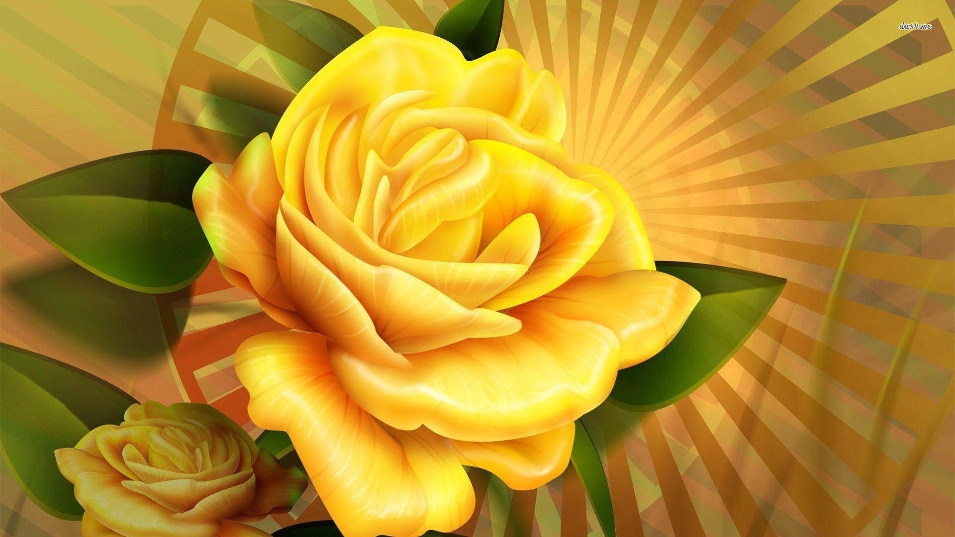 Wallpaper For > Bunch Of Yellow Roses Wallpaper