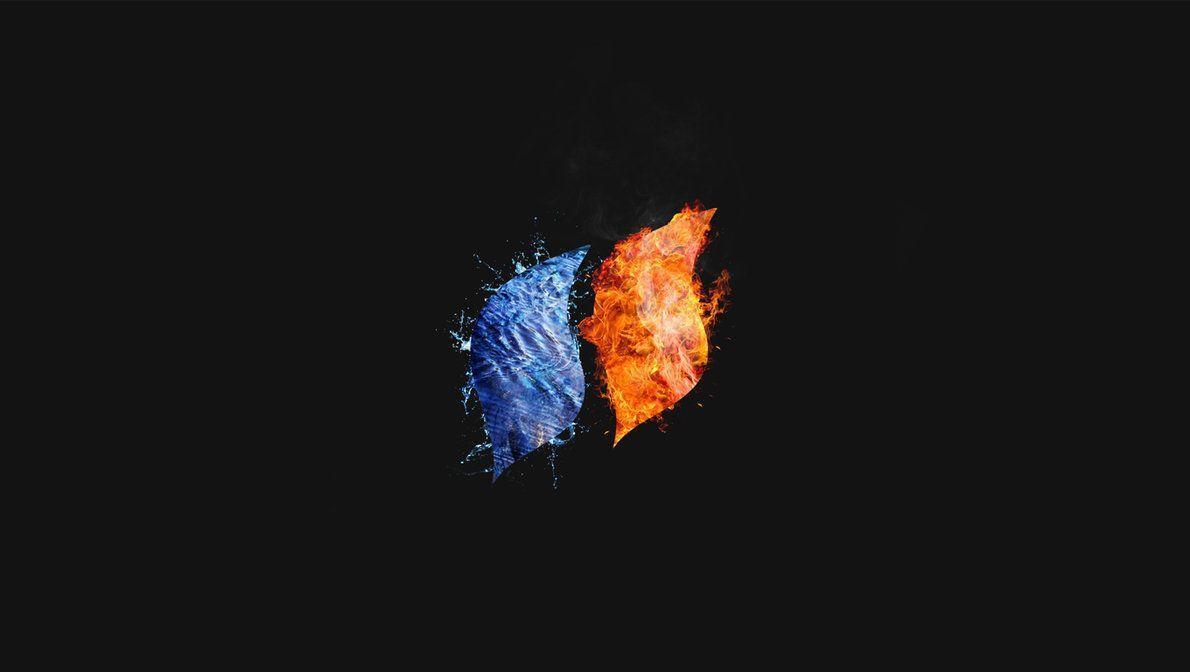 fire and water wallpaper